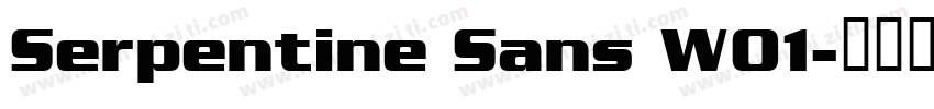 Serpentine Sans W01字体转换